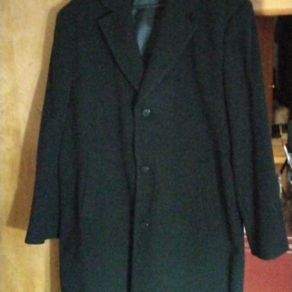 Men's wool blend heavy over coat